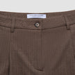 Women Serene Pants Wide Brown Stone Herringbone