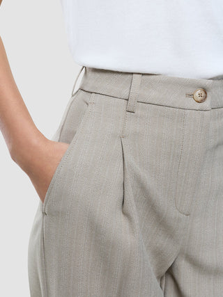 Women Serene Pants Wide Burnt Sugar Herringbone