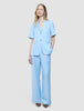 Women Skye Short Sleeved Blazer Blue Haze