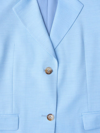 Women Skye Short Sleeved Blazer Blue Haze