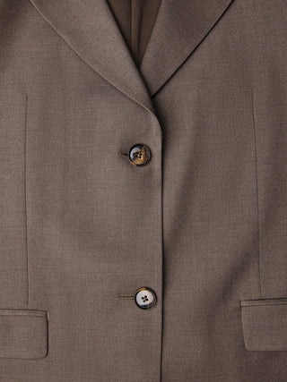 Women Skye Short Sleeved Blazer Dark Chestnut Melange