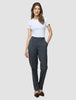 Women Skye Pants Tapered Charcoal Melange