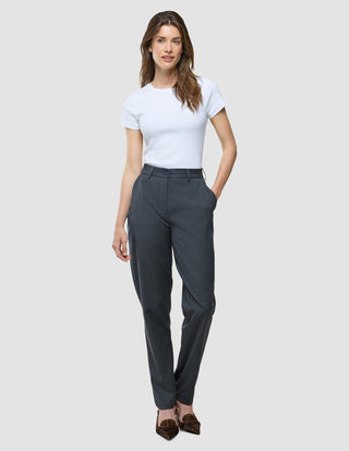 Women Skye Pants Tapered Charcoal Melange