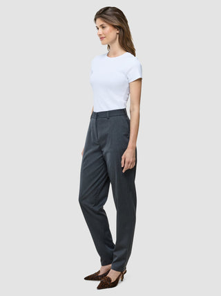 Women Skye Pants Tapered Charcoal Melange