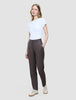 Women Skye Pants Tapered Dark Chestnut Melange
