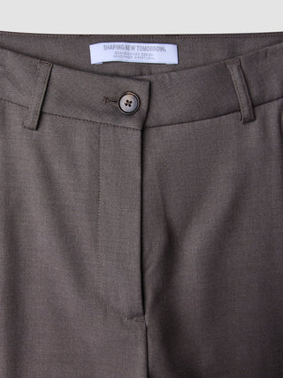 Women Skye Pants Tapered Dark Chestnut Melange