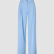 skye set blue haze short sleeved blazer wide pants