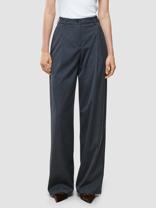 Women's Skye Pants Wide Charcoal Melange