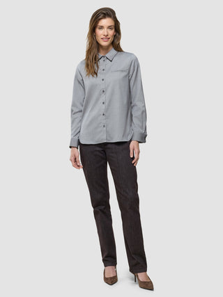 Women's Skye Shirt Mellow Beige Herringbone