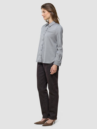 Women's Skye Shirt Mellow Beige Herringbone