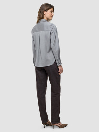 Women's Skye Shirt Mellow Beige Herringbone