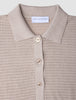 Women Structured Polo Sandy Beige