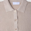 Women Structured Polo Sandy Beige