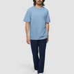 Supima T-Shirt Box Fit Rainy Blue