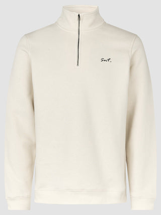 Sweat Half Zip Off White