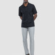 Tech Linen Elastic Pants Charcoal