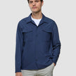 Tech Wool Overshirt Navy