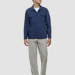 Tech Wool Overshirt Navy
