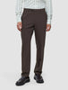 Tech Wool Suit Pants Regular Cocoa Brown