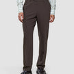 Tech Wool Suit Pants Regular Cocoa Brown