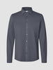 Travel Shirt Charcoal Grey Slim