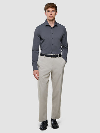 Travel Shirt Charcoal Grey Slim