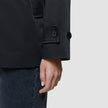 Women Waterproof Trench Coat Short Black