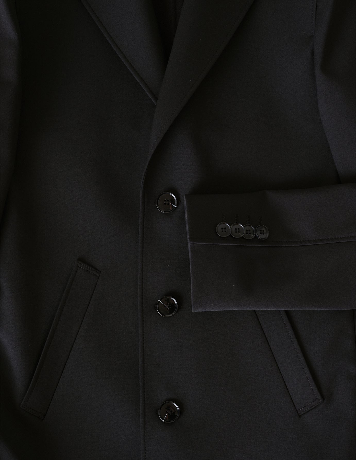 Tech Wool Coat Black | SHAPING NEW TOMORROW