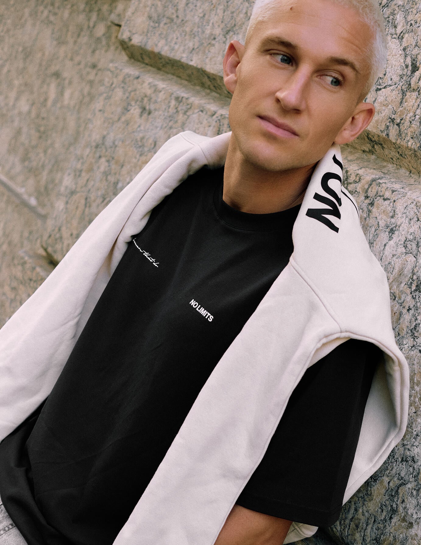 Supima T-shirt Box Fit Black Anders Hofman