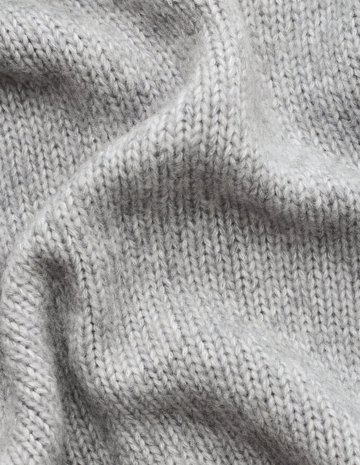 Women's Chunky Soft Wool Knit Cardigan Medium Grey Melange