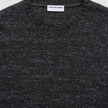 Chunky Soft Wool Knit Crewneck Charcoal Melange