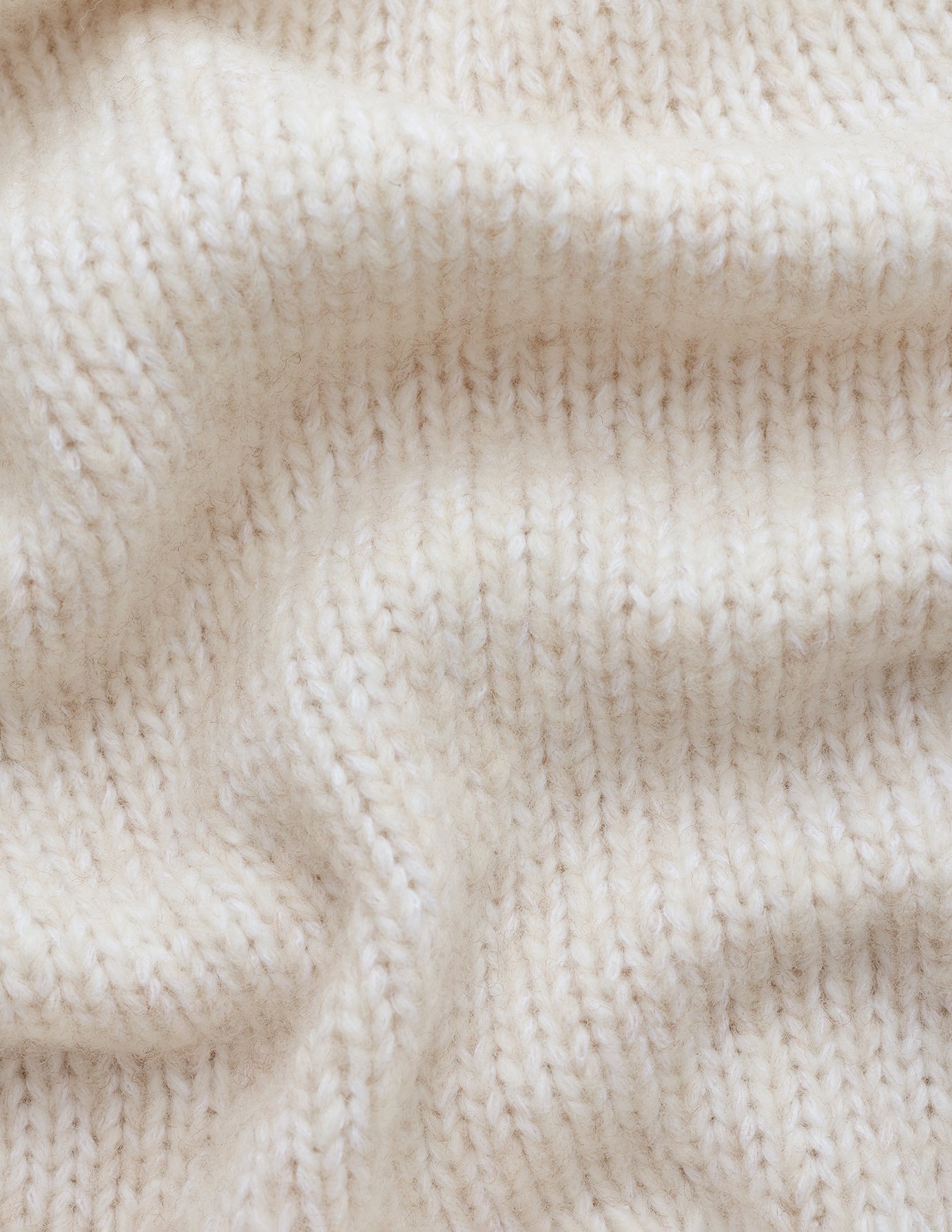 Women's Chunky Soft Wool Knit Turtleneck Sugar Melange