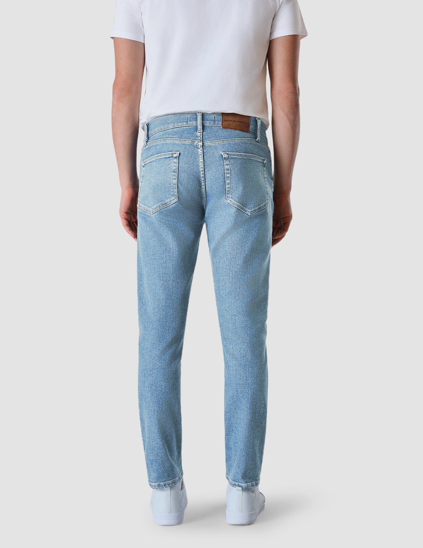 Mens Bright Blue Stretch Straight Jeans | Primark