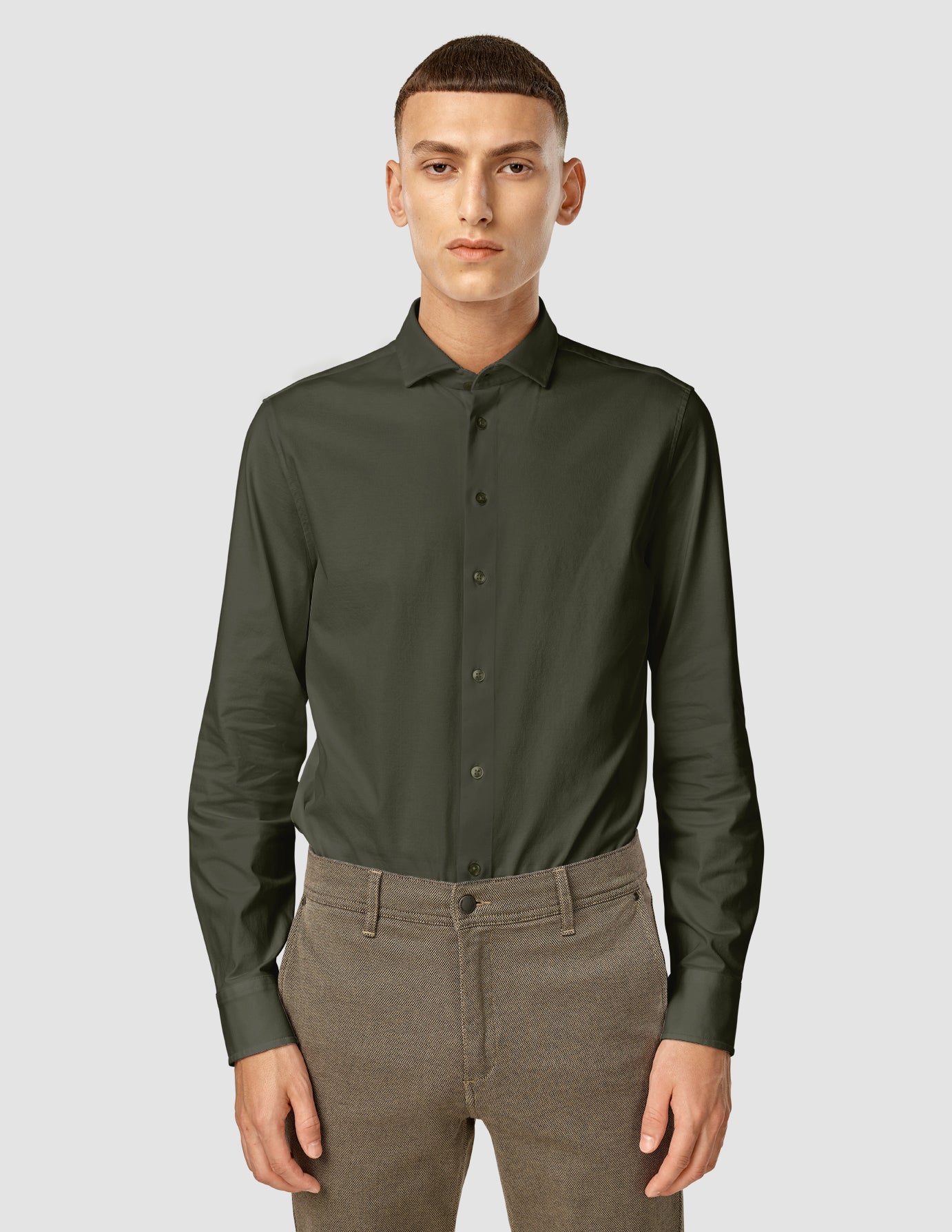 Classic Shirt Slim Nightfall Green