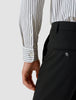 Classic Shirt Black Stripes Slim