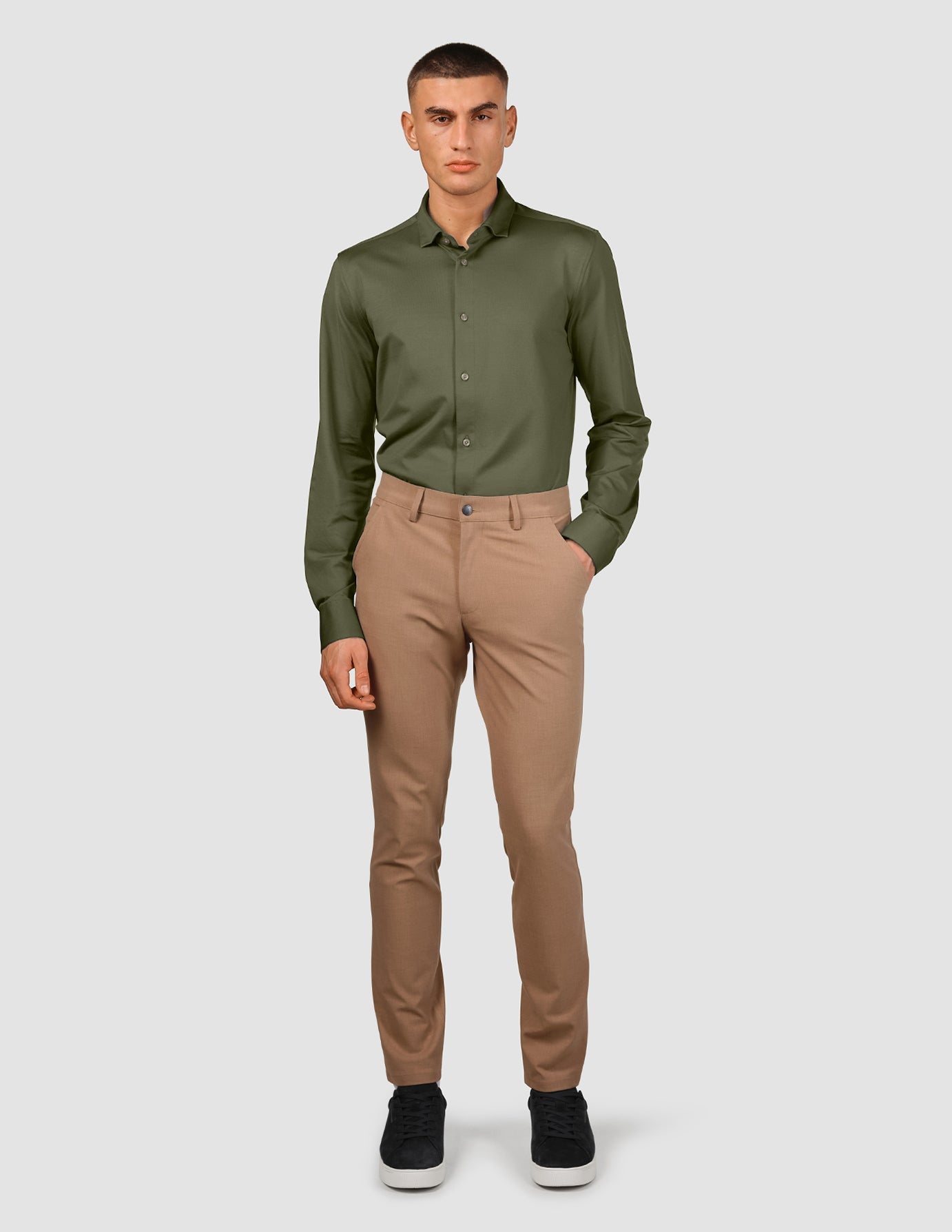 clover green dress shirt Port Authority S608 Long Sleeve Easy Care Shirt