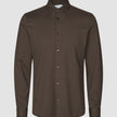 Classic Shirt Saddle Brown Slim
