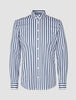 Classic Shirt Dusky Blue Stripe Regular