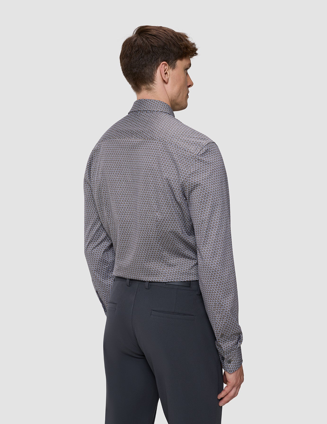 Classic Shirt Snowdrop Flowers Slim