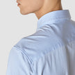 Classic Short Sleeve Shirt Light Blue Stripes