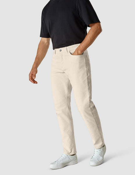 Corduroy Pants Off White SHAPING NEW TOMORROW - Main Image