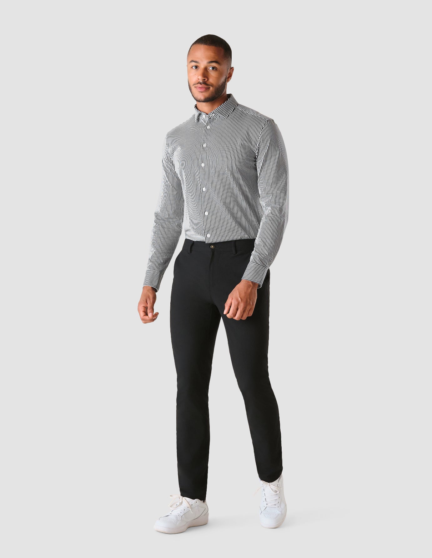 Classic Shirt Navy Stripes Regular