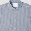 Elevated Shirt Navy Stripe Thin Slim