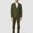 Essential Suit Pants Regular Moss Green Pinstripe