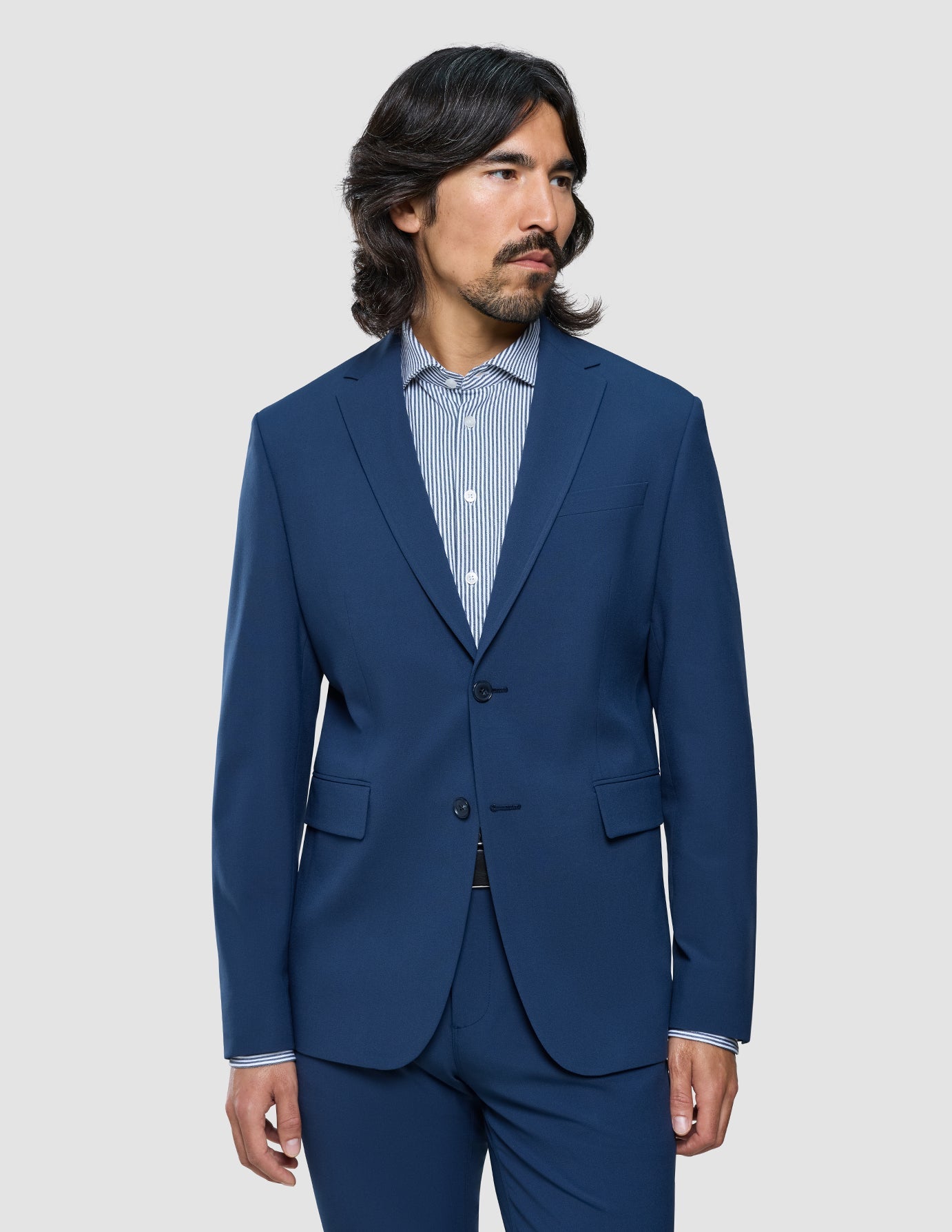 Essential Blazer Slim Marine Blue