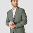 Essential Blazer Regular Green Melange