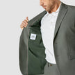 Essential Blazer Regular Green Melange