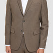 Essential Blazer Regular Saddle Brown Melange