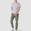 Model in full body wearing a pair of Essential Pants Limestone/Light Green