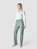 Essential Pants Straight Calm Green Melange